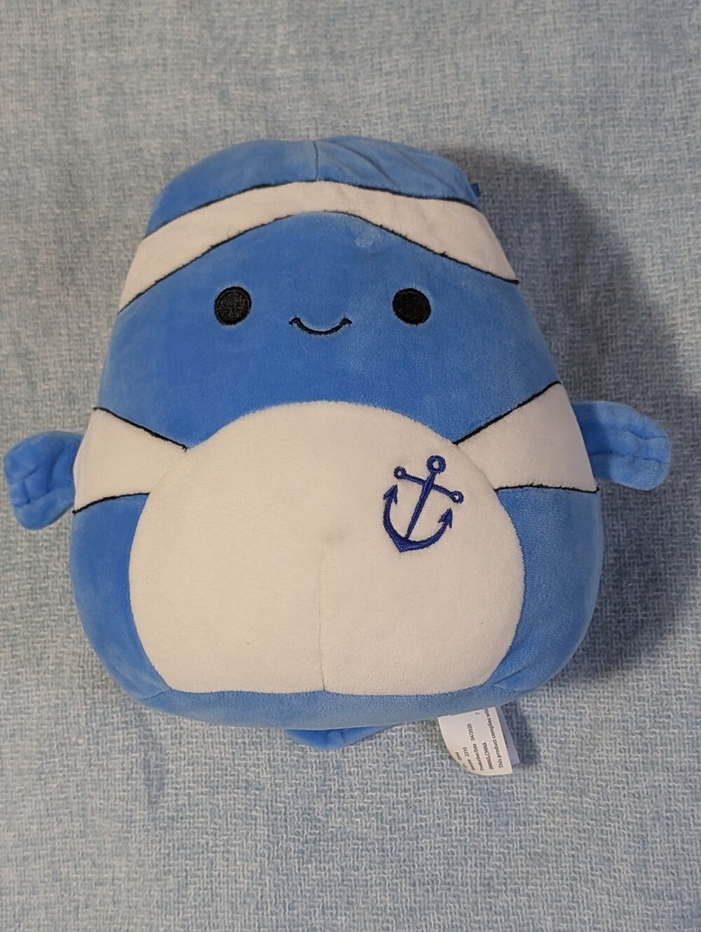 Anchor Squishmallow Ricky the Blue Clownfish Fish 8” Plush Toy